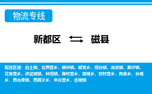 新都区到磁县物流公司电话,专线查询,需要几天