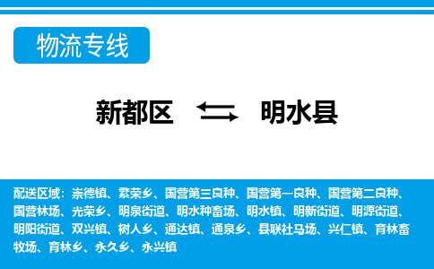 新都区到明水县物流公司电话,专线查询,需要几天