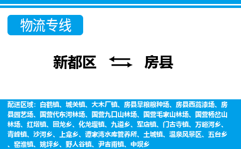 新都区到房县物流公司电话,专线查询,需要几天