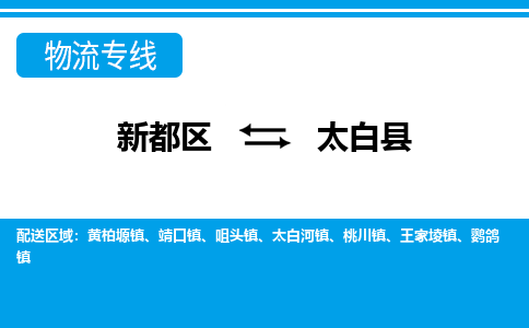 新都区到太白县物流公司电话,专线查询,需要几天