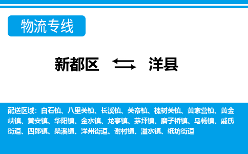 新都区到洋县物流公司电话,专线查询,需要几天